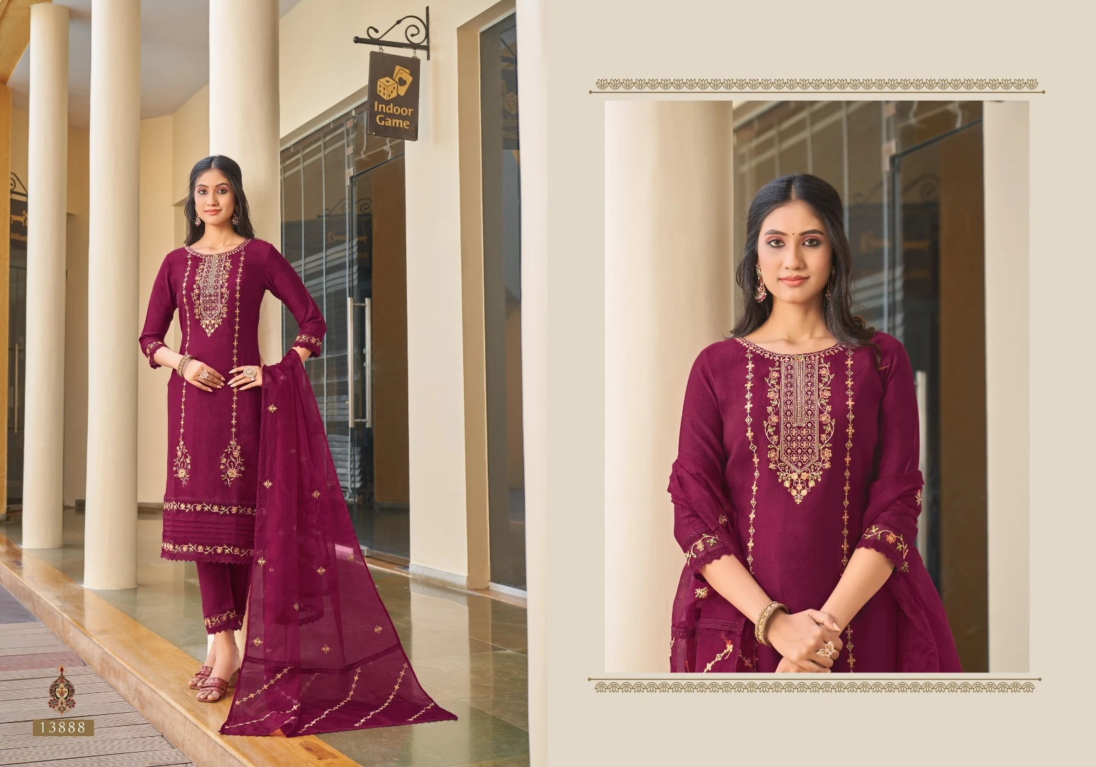 Kalaroop Nirali Dazzle Wholesale Readymade Salwar Suit Catalog — Wholesale Salwar Suits, MPA wholesale from Surat - Gallery Image 2